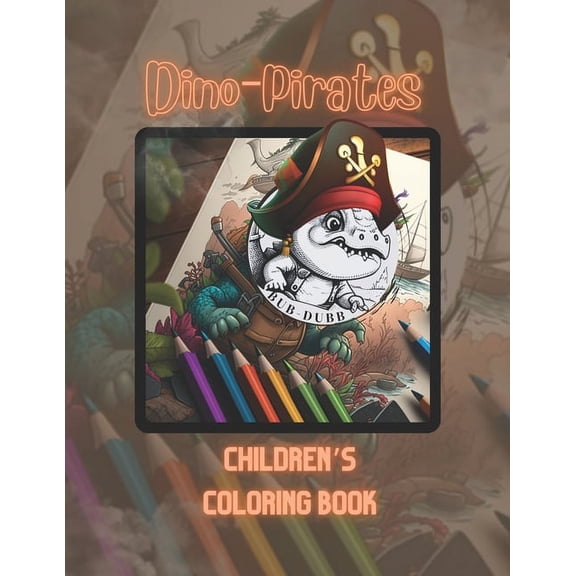 Bub Dubb Dinos Dino - Pirates Coloring Book: Bub-Dubb Dinos, (Paperback)