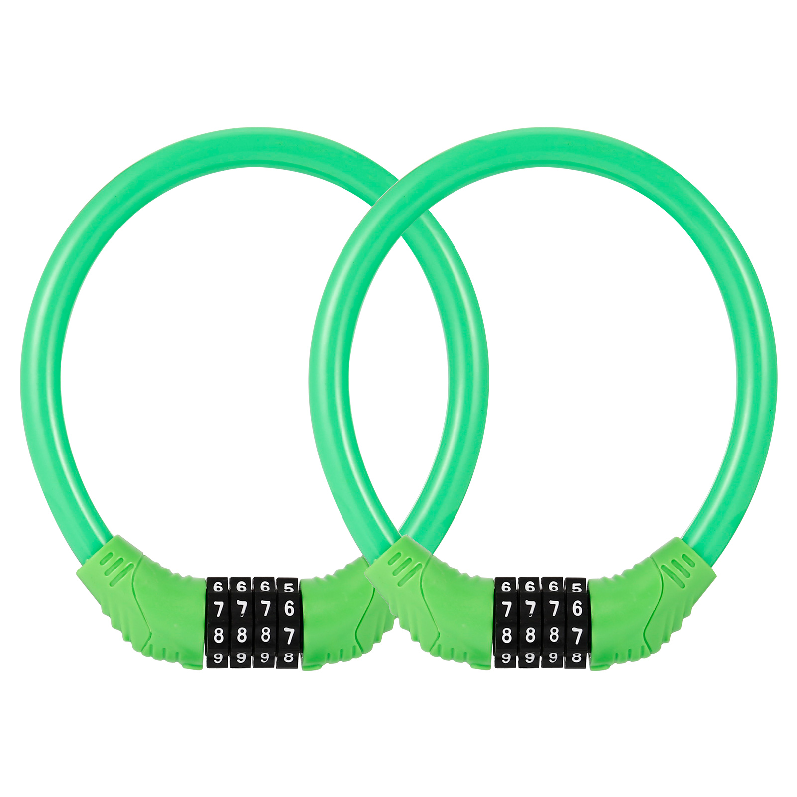 Bubabox 2 Pcs Bike Lock with Combination Resettable Code, Portable