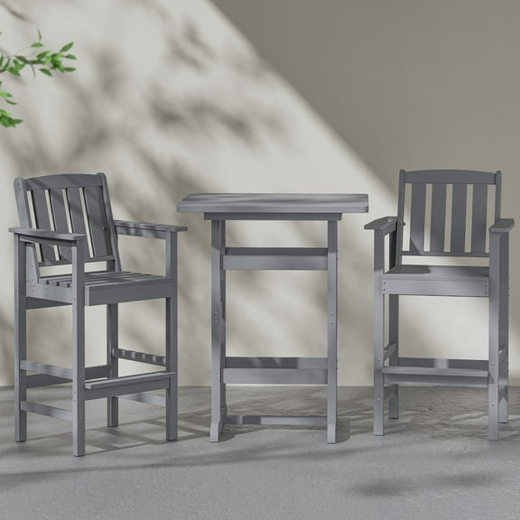 Buballino Wood Adirondack Chairs - Set of 2, Gray