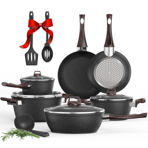Woodty 6 Piece Versatile Non-Stick Cookware Set