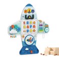 thumbnail image 1 of Woodty Airplane Activity Wall Busy Board Sensory Toy – Large Wooden Panel – Interactive Early Development Toy for Toddlers – Montessori-Style Fine Motor Skill Building, 1 of 7