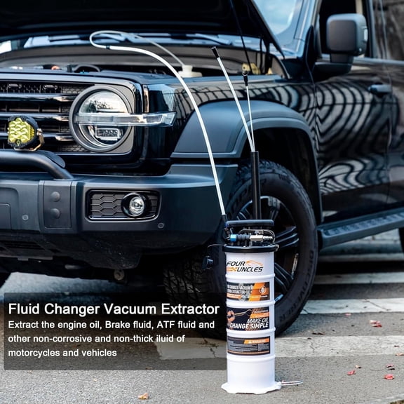 Buballino Oil Extractor Bottle Extra-Long 39.3in 6.5L for Cars and Off-Road Vehicles