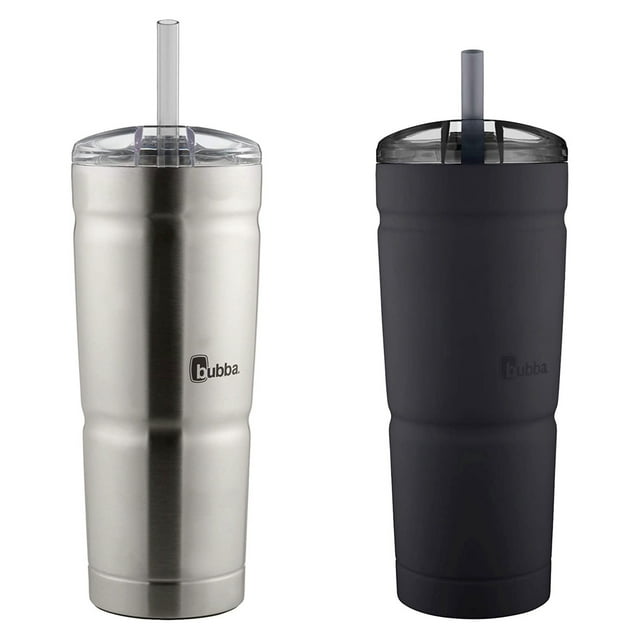 Bubba 2-Pack Envy Stainless Steel Tumbler w/ Straw, 24 oz - Black ...