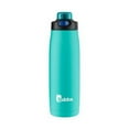 thumbnail image 1 of Bubba Radiant Stainless Steel Water Bottle with Push-Button Chug Lid 24oz., Island Teal Rubberized, 1 of 4