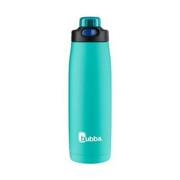 Bubba Radiant Stainless Steel Water Bottle with Push-Button Chug Lid 24oz., Island Teal Rubberized