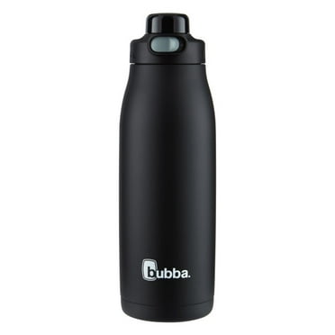 Bubba Radiant Stainless Steel Water Bottle with Push-Button Chug Lid 32oz., Licorice Rubberized