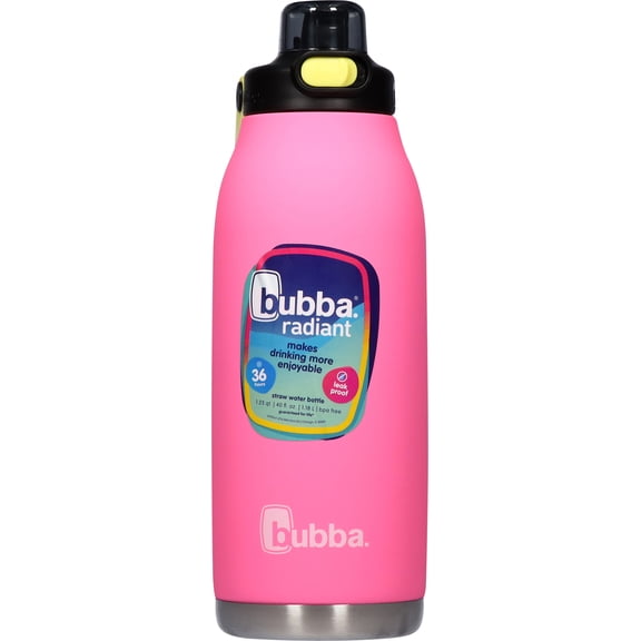 Bubba 40 oz. Radiant Stainless Steel Water Bottle w/ Straw Lid - Azalea