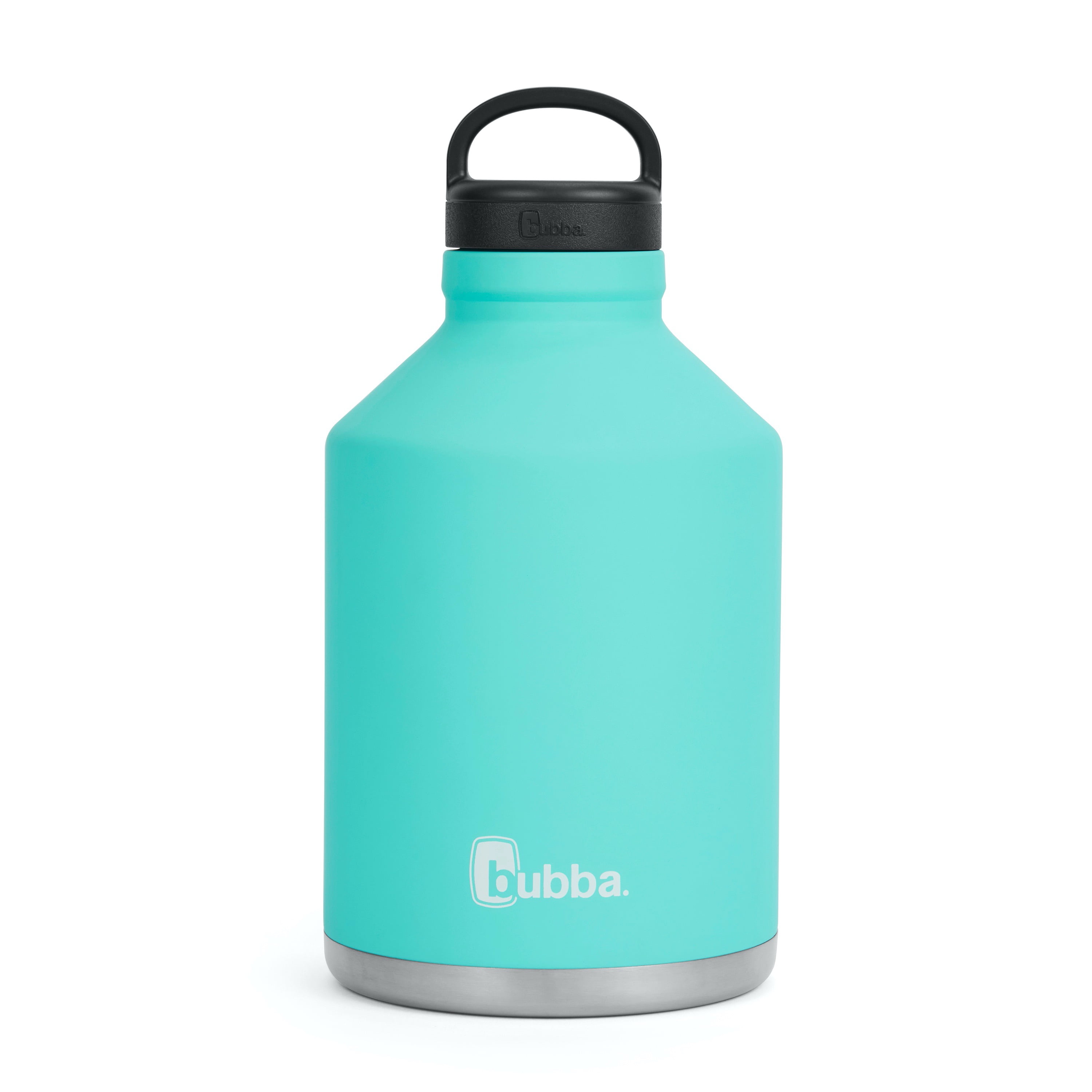 Vacuum Insulated Water Bottle - White 20 oz Dark Cyan