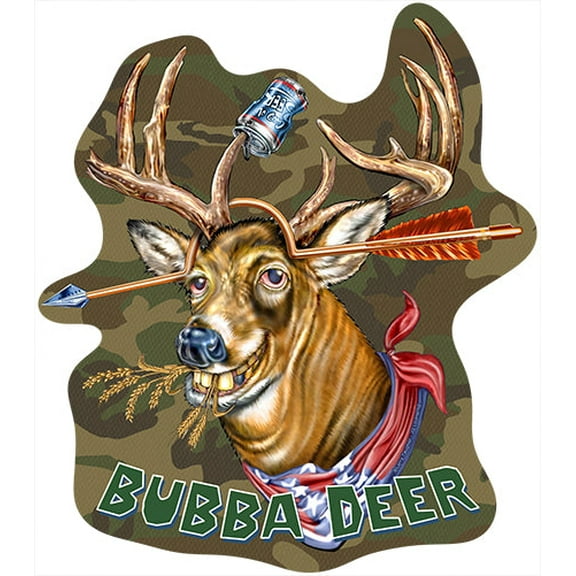 Bubba Deer Novelty Sign | Indoor/Outdoor | Funny Home Décor for Garages, Living Rooms, Bedroom, Offices | SignMission personalized gift Wall Plaque Decoration
