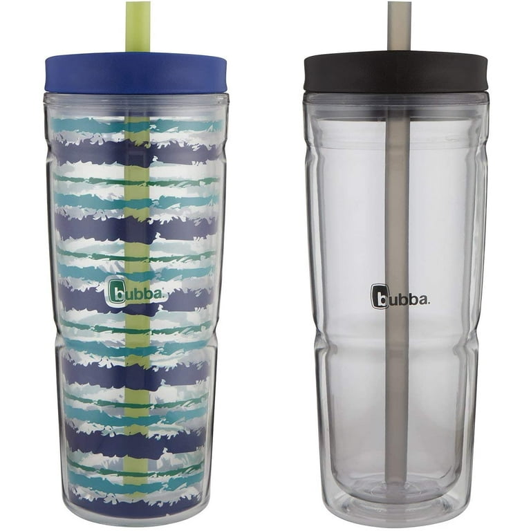 Bubba Envy Insulated Tumbler with Straw, 24oz - Impact, Stain, Sweat, and  Odor Resistant Travel Mug - Ideal Double Insulated Water Bottle to Take on  the Go and Stays Cold - SeaSide
