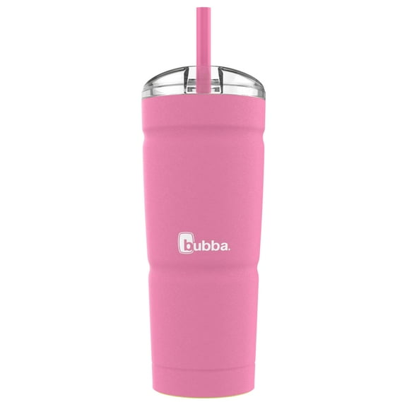 Bubba Envy S Stainless Steel Tumbler with Straw, Pink, 24 fl oz.