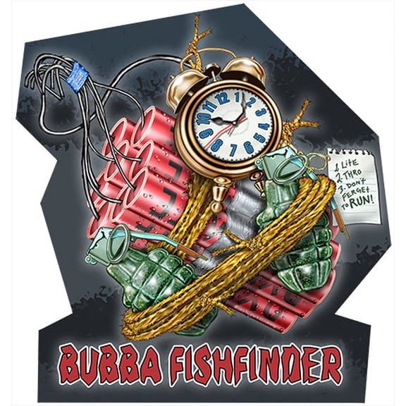 Bubba Fishfinder Novelty Sign | Indoor/Outdoor | Funny Home Décor for Garages, Living Rooms, Bedroom, Offices | SignMission personalized gift Wall Plaque Decoration
