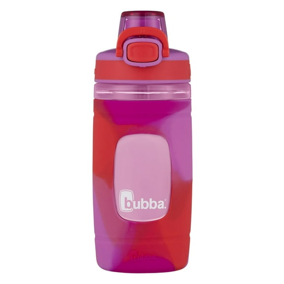 bubba Flo Kids Water Bottle with Silicone Sleeve, 16 oz., Watermelon and Wild Berry