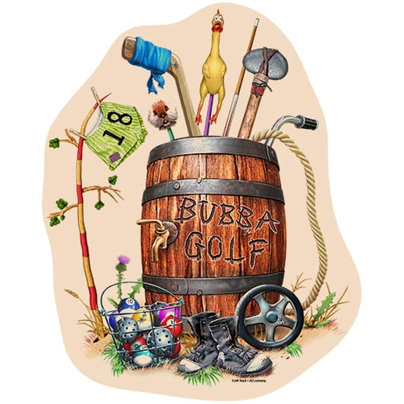 Bubba Golf Novelty Sign | Indoor/Outdoor | Funny Home Décor for Garages, Living Rooms, Bedroom, Offices | SignMission personalized gift Wall Plaque Decoration