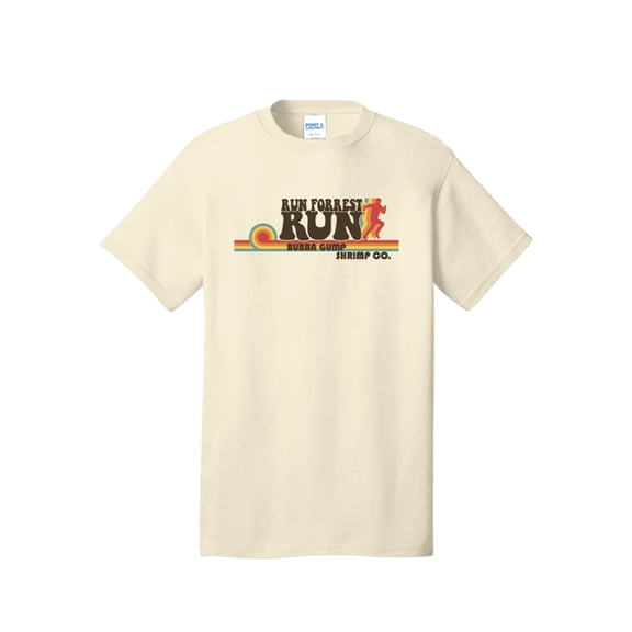 Bubba Gump | Retro Run Forrest Run | Natural Adult Tee