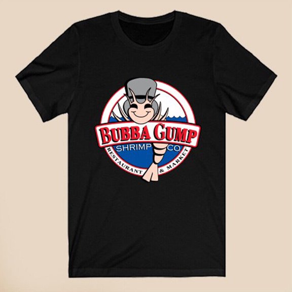 Bubba Gump Shrimp Co Men's Black T-Shirt Size S-3XL