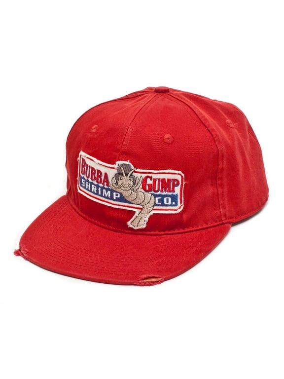 Shrimp Co. Unisex-Adult One Size Embroidered Distressed Cap Red