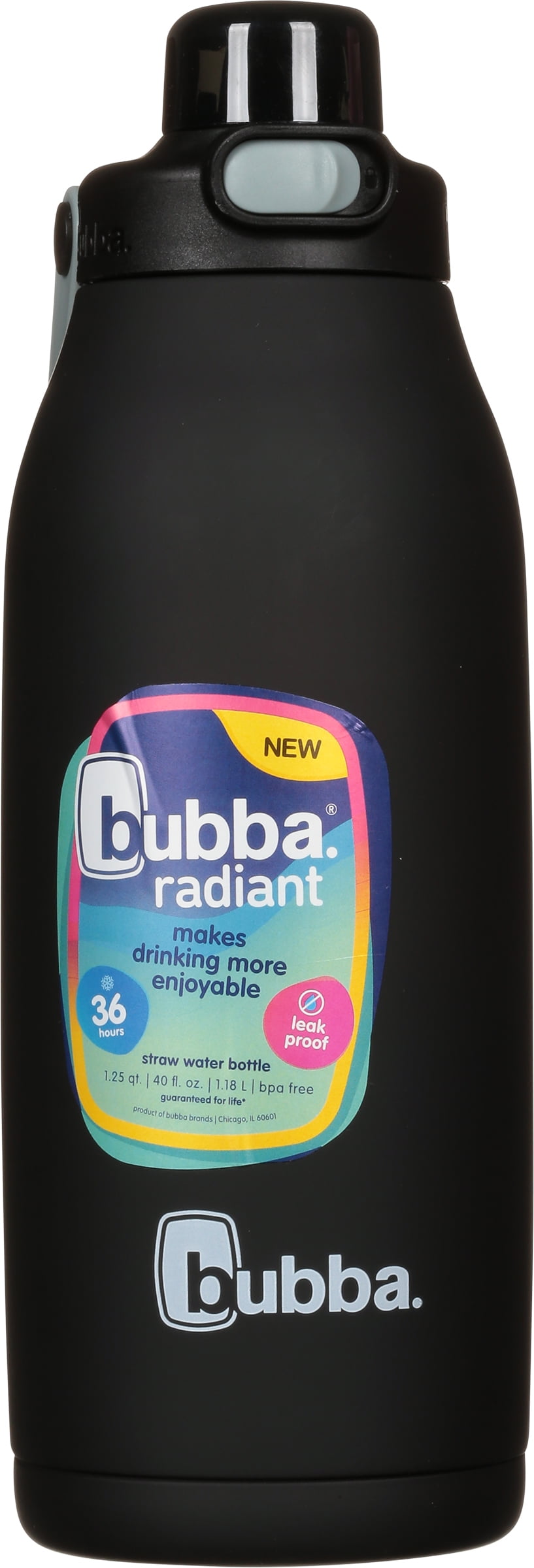 Bubba Radiant Stainless Steel Water Bottle with Push-Button