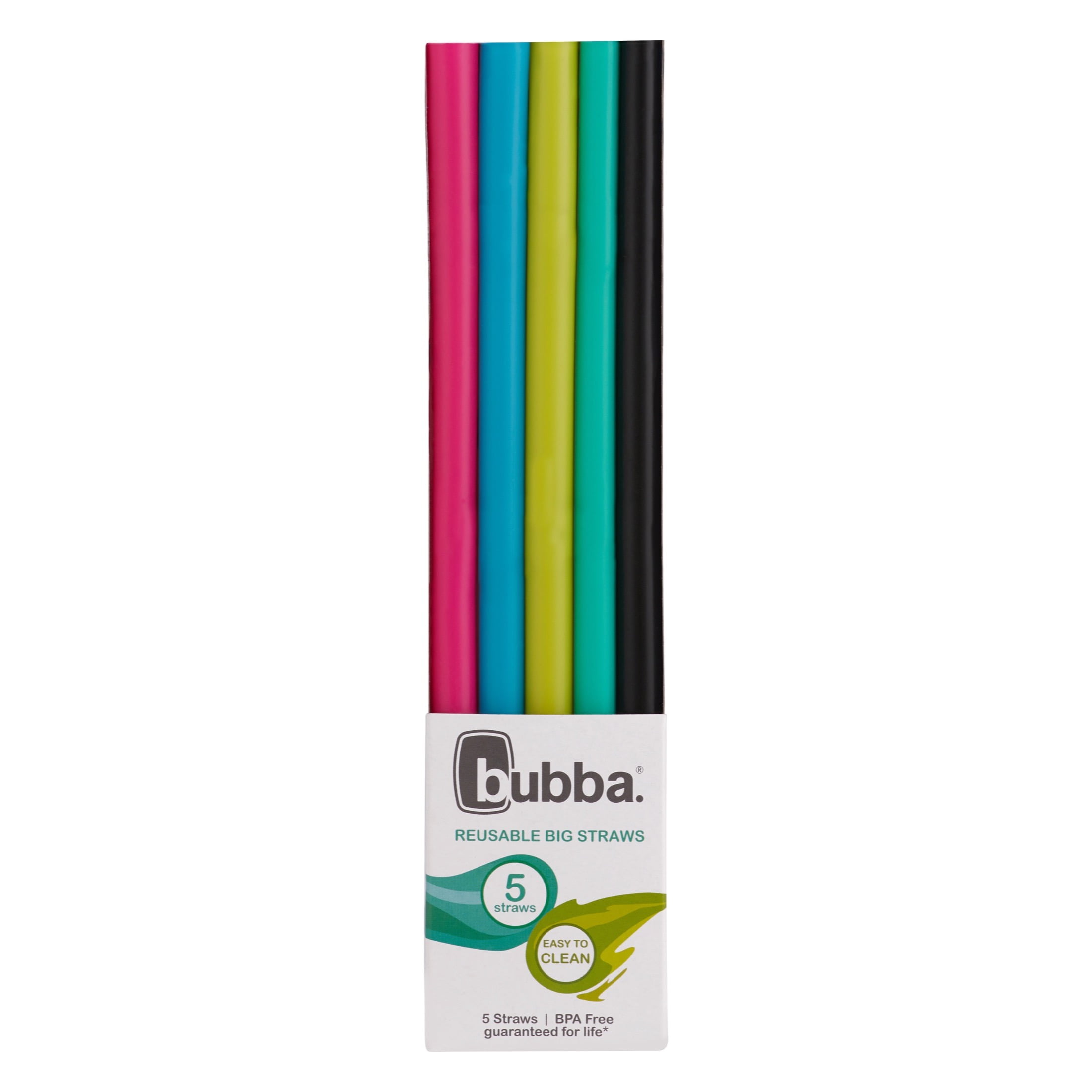 Bubba Reusable Silicone Big Straws, Pack of 5