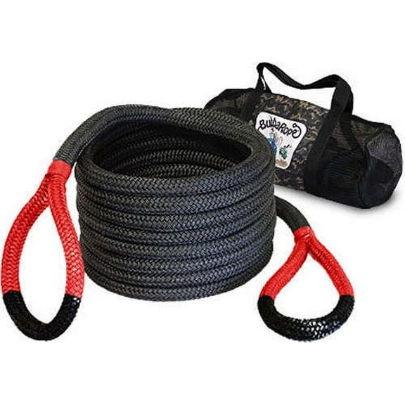 Bubba Rope 176680RDG Power Stretch Recovery Rope, 7/8 x 30 ft. Heavy-Duty Vehicle Recovery Rope: 28,600 lbs. Breaking Strength - Red