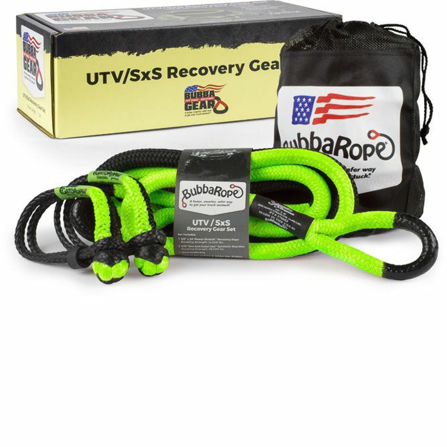 Bubba Rope Heavy-Duty Off-Road Atv, Utv & Sxs Tow Recovery Gear Set ...