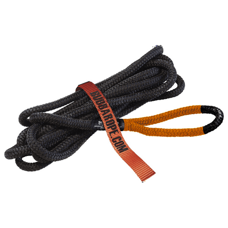 Bubba Rope LIL' BUBBA 176650ORG Power Stretch Kit 1/2" x 20' ft. Recovery Rope With Breaking Strength of 7400 Lb. In Orange / Black Color