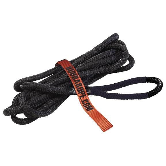 Bubba Rope LIL' BUBBA Model 176650BKG Off-Road Power Stretch Kinetic Kit 1/2" x 20' ft. Recovery Rope With Breaking Strength of 7400 Lb. In Black / Black Color