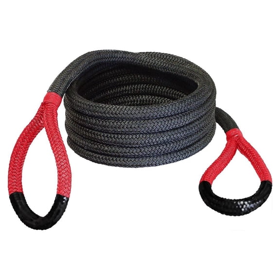 Bubba Rope SIDEWINDER XTREME Model 176653RD Off-Road Power Stretch Kinetic Kit 5/8 x 20 ft. Recovery Rope With Breaking Strength of 14000 Lb. In Red / Black Color