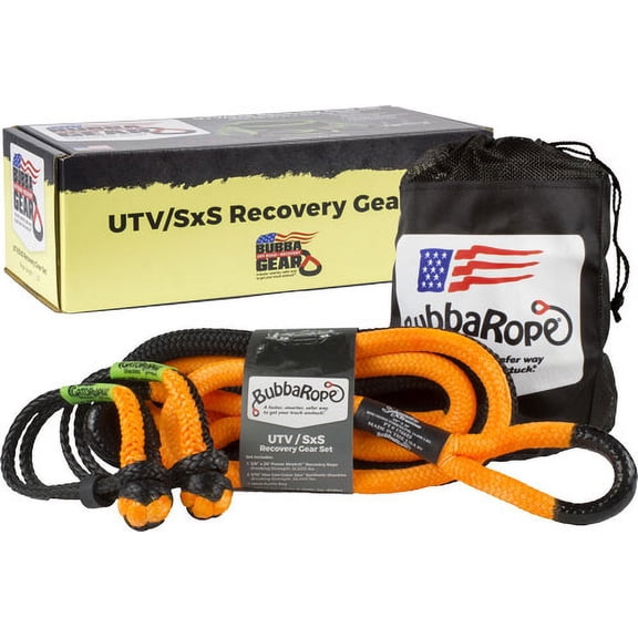 Bubba Rope Utv Recovery Set - Orange Eyes W/2 Gator Shackles