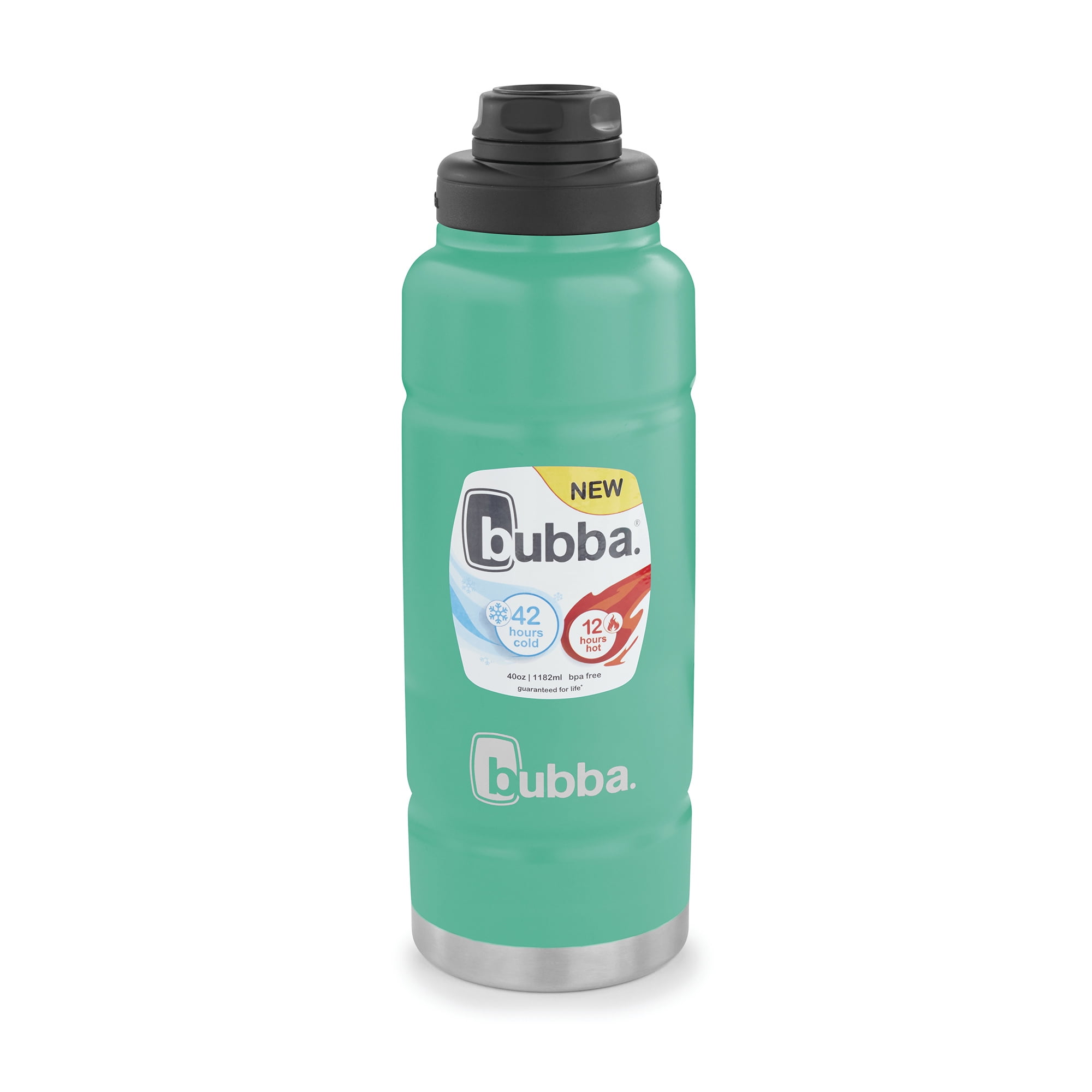 Bubba Trailblazer 40 Oz Stainless Steel Water Bottle With Straw Lid, Vacuum Insulated, Keeps Drinks Cold 35+ Hours