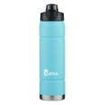 thumbnail image 1 of bubba Stainless Steel Trailblazer Rubberized Water Bottle with Straw, 24 oz., Pool Blue, 1 of 4