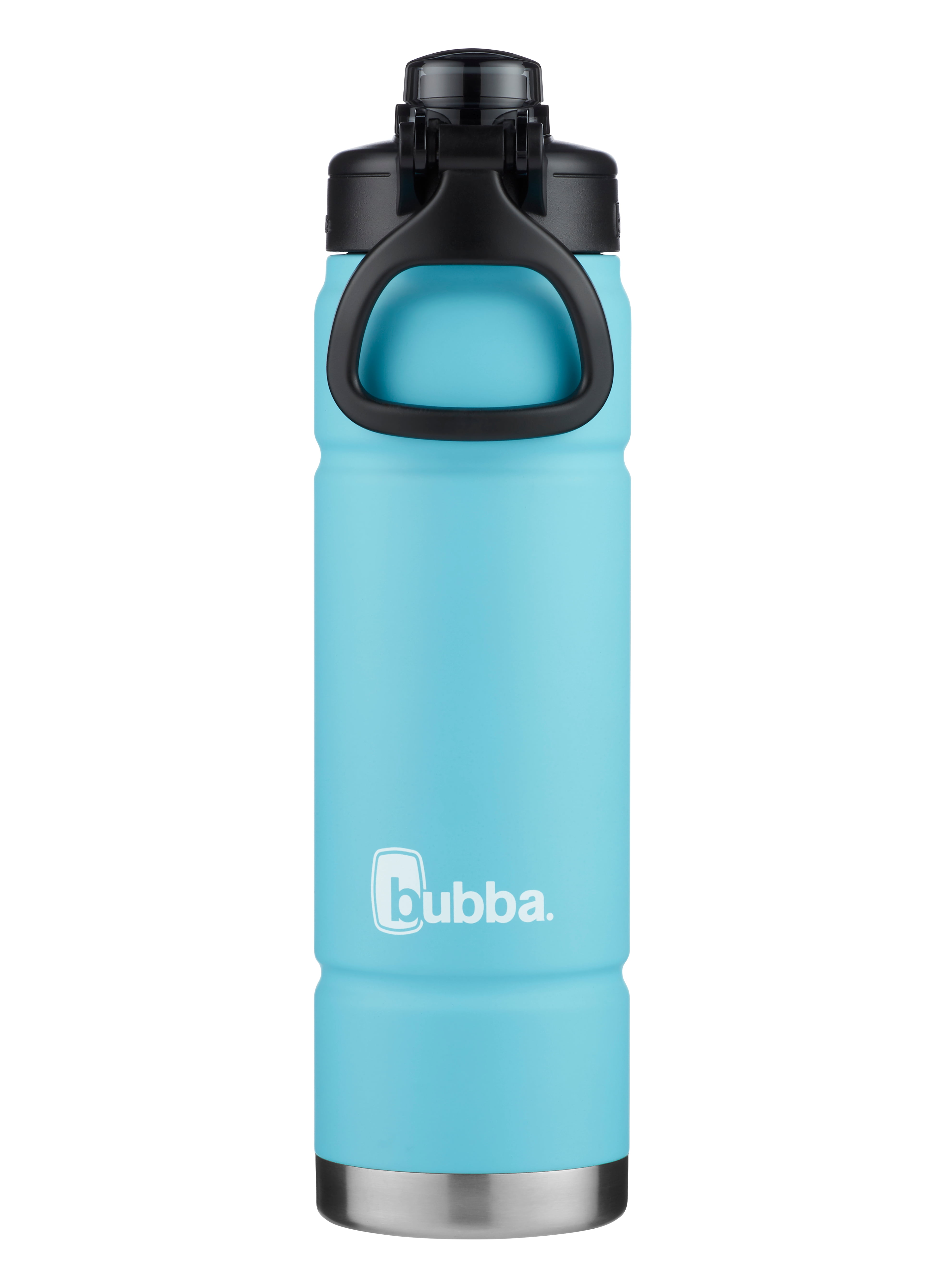 Push Button Stainless Steel Water Bottle with Silicone Handle