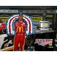 thumbnail image 1 of Bubba Wallace Unsigned 2021 YellaWood 500 Celebration in Front of Car Photograph, 1 of 1