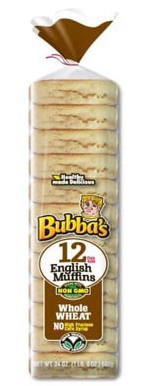 Bubba's Bakery 100% Whole Wheat English Muffins 12 ct, 30 oz
