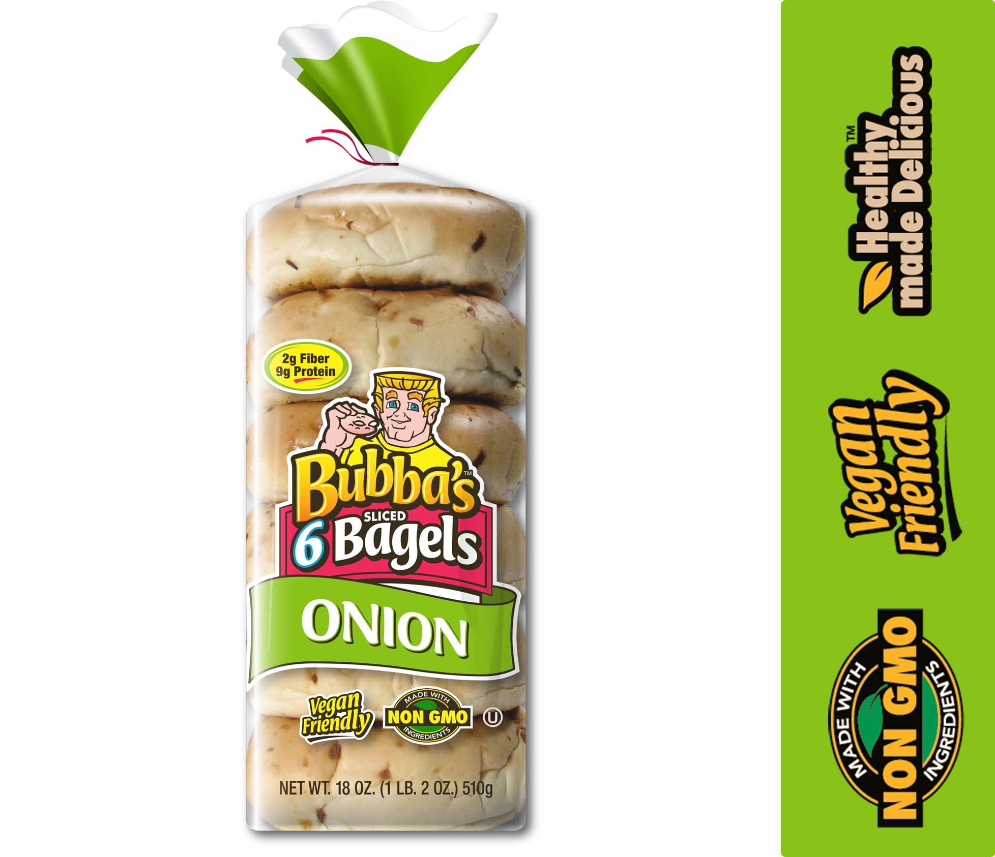 Bubba's Onion Bagels, 6 ct
