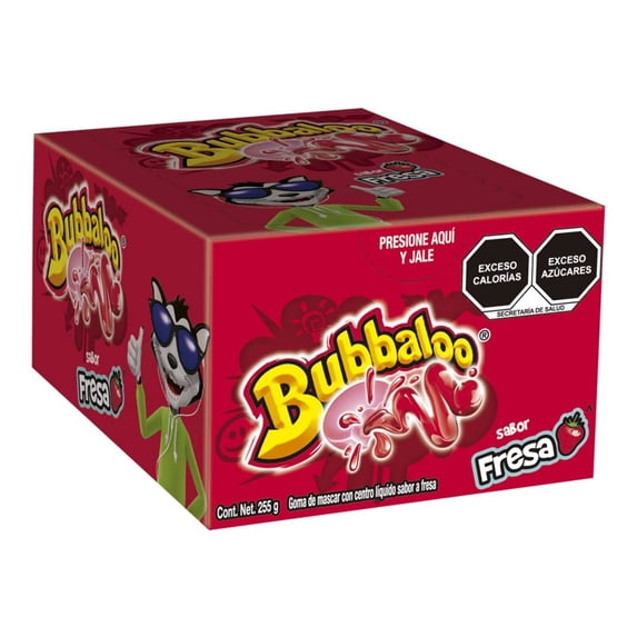 Bubbaloo Adams - 47 Pack - 239.7g (8.46 oz) - Strawberry Bubble Gum with Juicy Filling