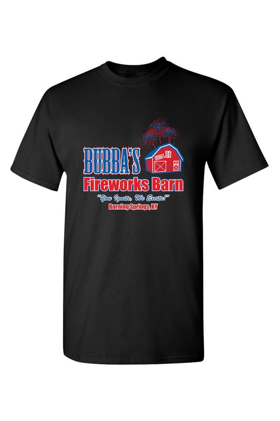 Bubbas Fireworks Barn Burning Springs Sarcastic Humor Graphic Novelty Funny Youth T Shirt