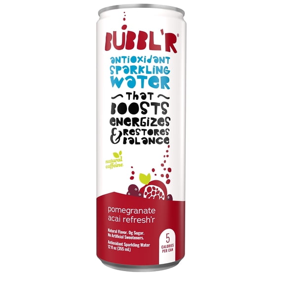 Bubbl'r Antioxidant Sparkling Water Pomegranate WIC39920