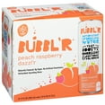 thumbnail image 1 of BUBBL'R Antioxidant Sparkling Water, Peach Raspberry Dazzl'r, 12 fl oz, 6 Pack Cans, 1 of 6
