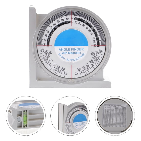 ETEREAUTY Multipurpose Angle Finder with High Precision Bubble Inclinometer and Iron Construction