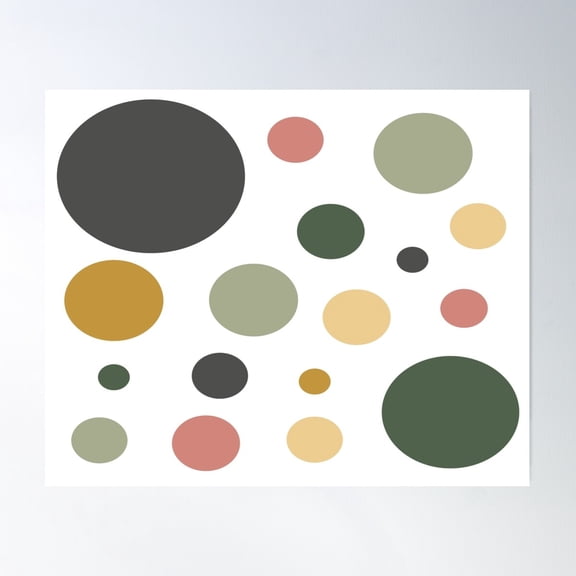 Bubble Art Poster Wall Art, Modern Wall Decor For Living Room Bedroom, 12x18 UNFRAMED