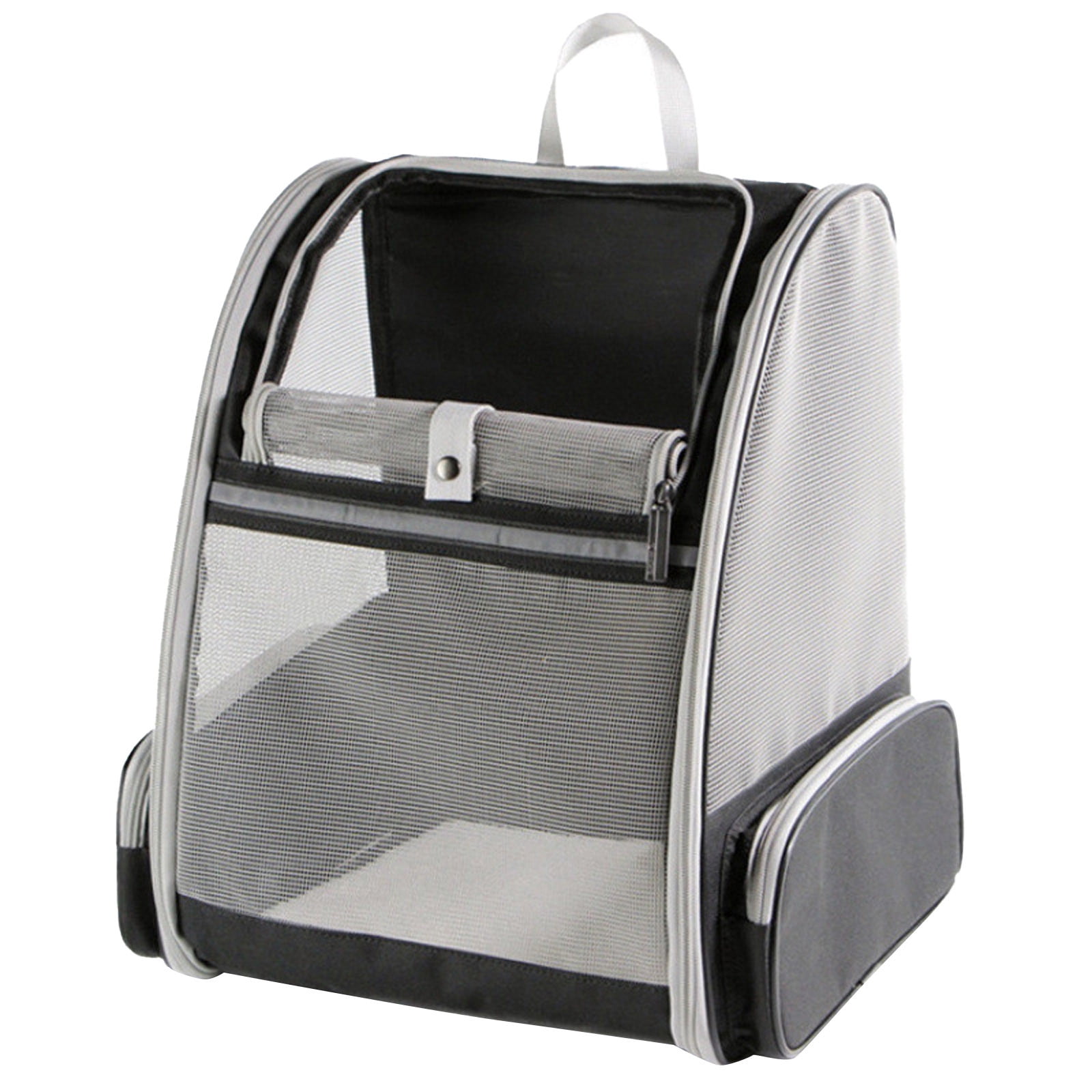 Bubble Backpack Pet Carrier for Cats and Dogs - Large Ventilated Travel Backpack for Small Medium Pets up to 15lbs, Ideal for Hiking, Outdoor Adventures & Vet Visits (Black)