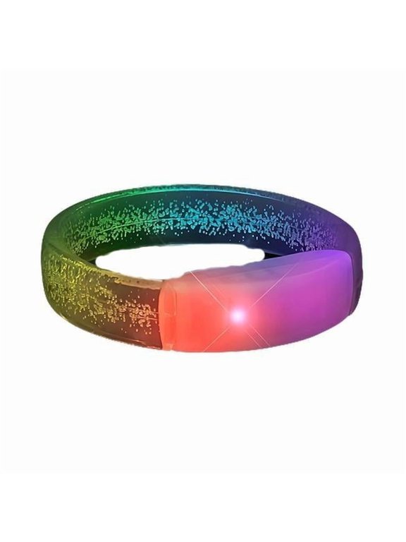 Bubble Bangle Bracelet with Slow Changing LED, Multi Color
