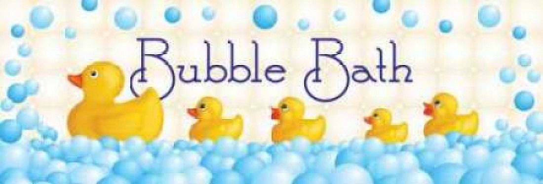 Bubble Bath Canvas Art - N Harbick (8 x 24)