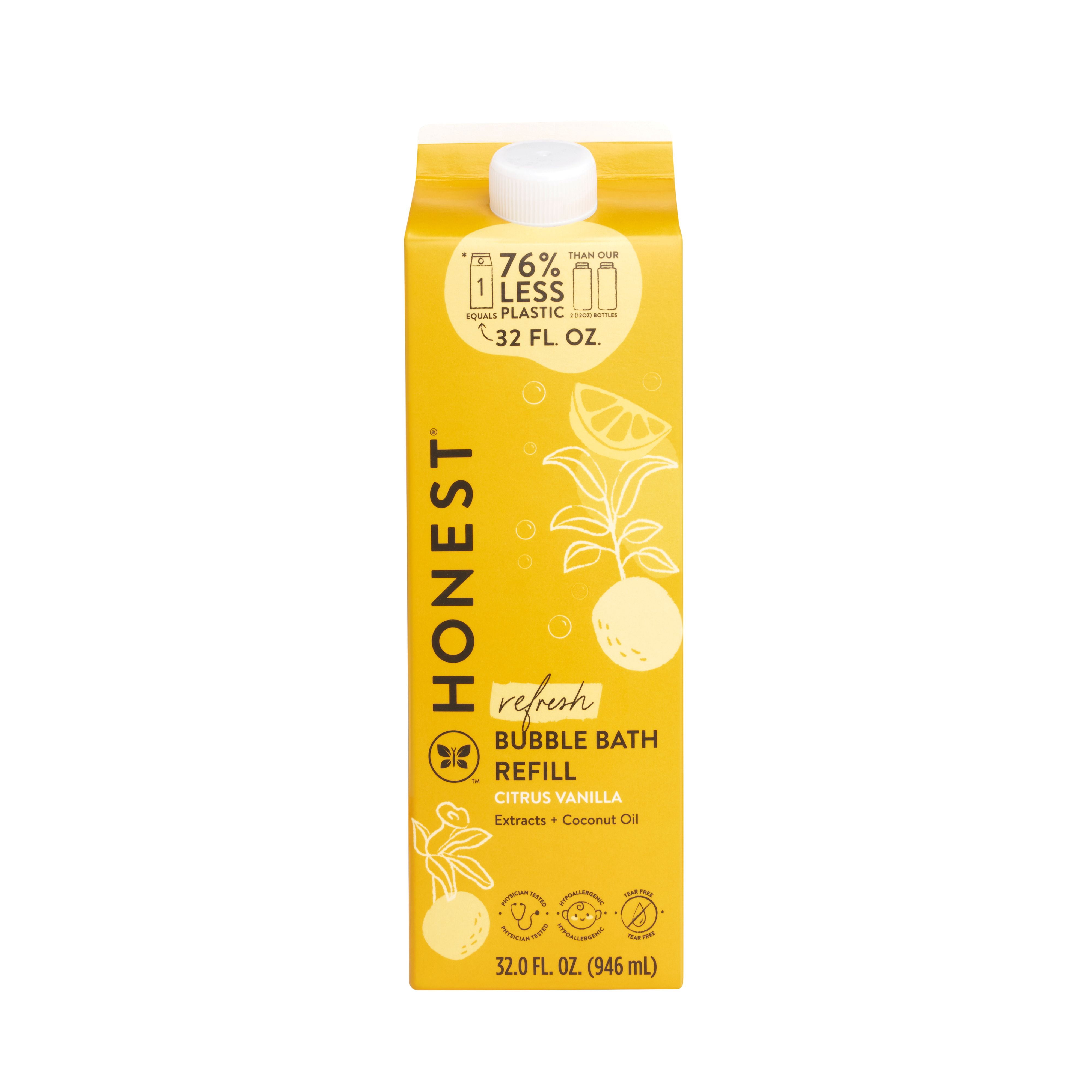 The Honest Company Bubble Bath Carton Refill Citrus Vanilla 32 fl oz