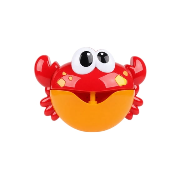 Bubble Bath Machine, Bubble Machine for Student, Pool Toys, Bubble Party Favors, 10X8 Inch Red Crab Shaped Automatic Bubble Maker, Water-Friendly Construction Perfect for Bath