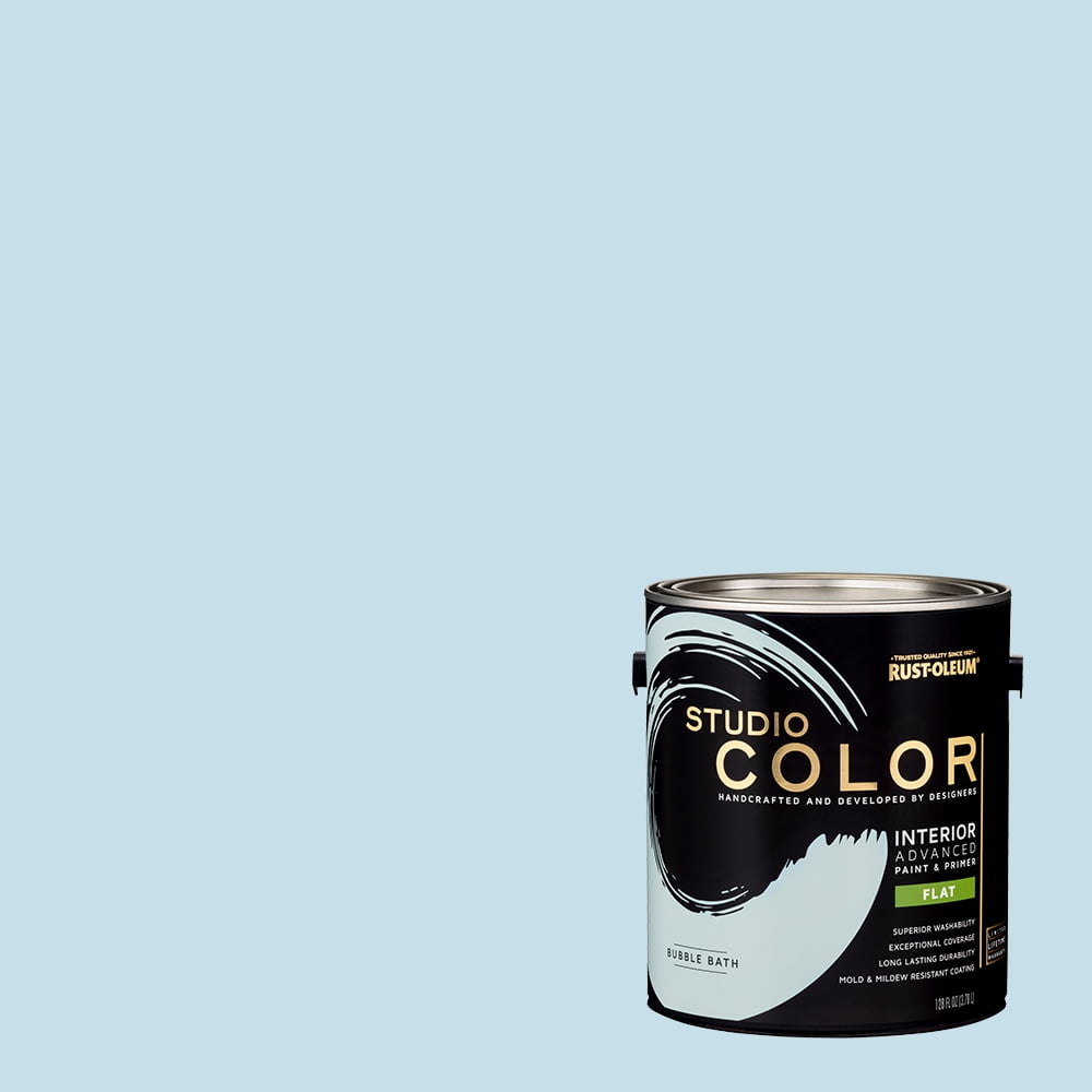 Bubble Bath, Rust-Oleum Studio Color Interior Paint + Primer, Flat Finish, Gallon