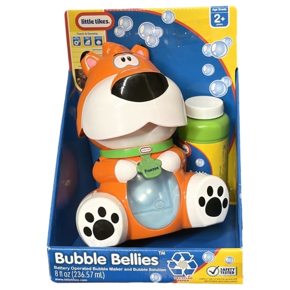 Bubble Bellies Tiger Pawzee Bubble Blower Toy