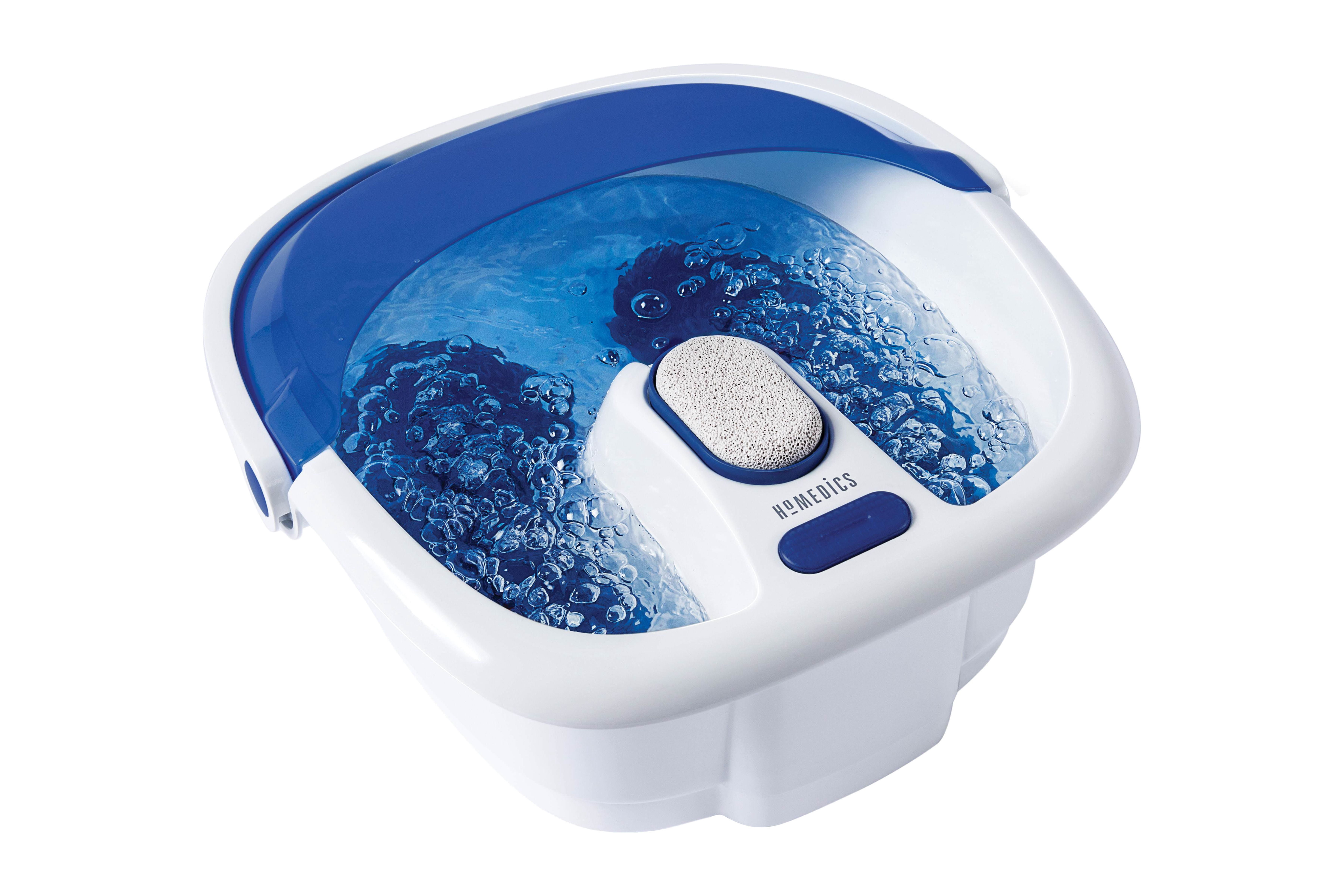 Bubble Bliss Elite Footbath with Amope Coconut Oil Pedimasks plus Dr. Teal's Foot Spa Soaking Solution