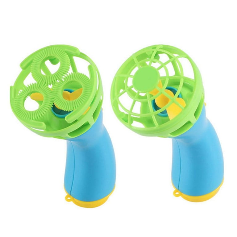 Summer Funny Magic Bubble Blower Machine Electric Automatic Bubble Maker  Gun with Mini Fan Kids Outdoor Toys Wedding Supplies